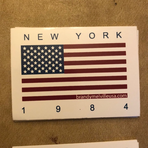 BRANDY MELVILLE NY NEWPORT FLAG STICKERS - Picture 3 of 5
